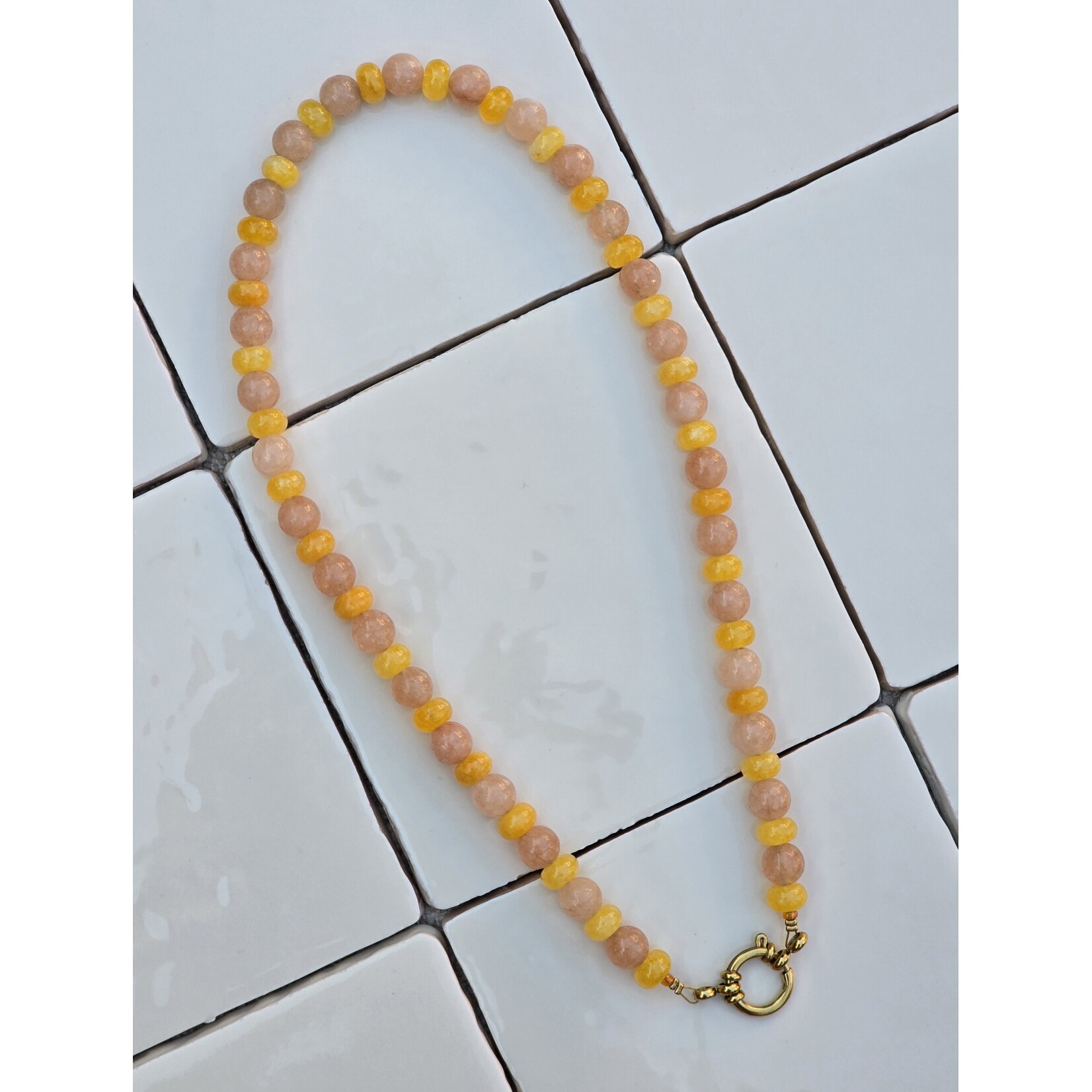 Ketting | beige/geel