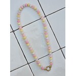 Ketting | geel/roze