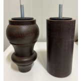 Boxspring poten massief eikenhout - KLASSIEK