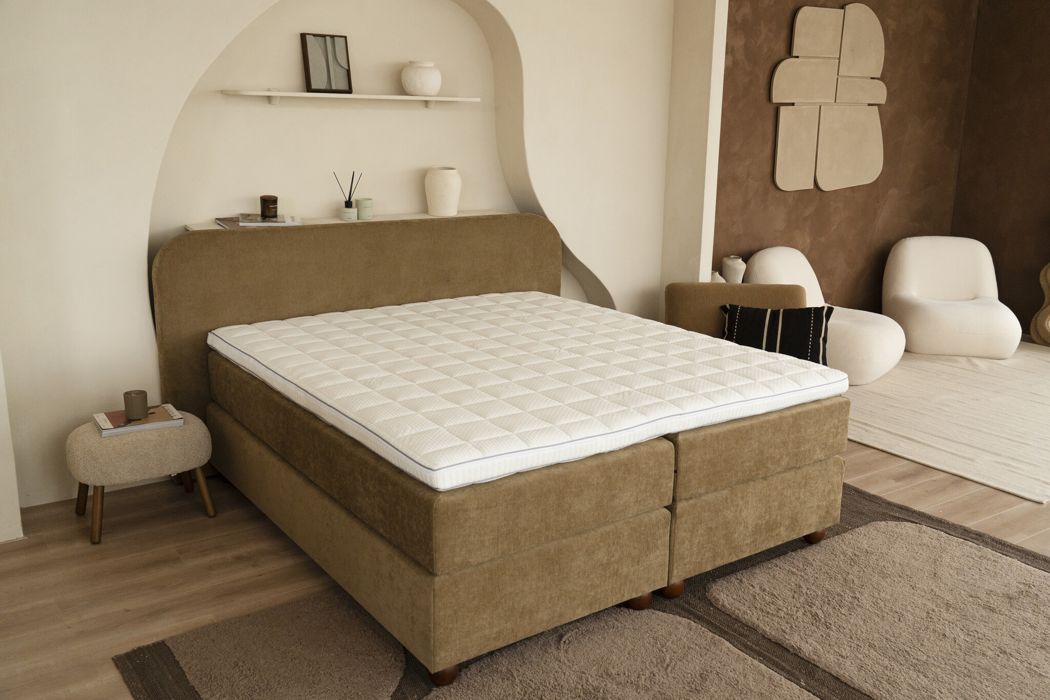 Boxspring Oase - Geveerde onderboxen