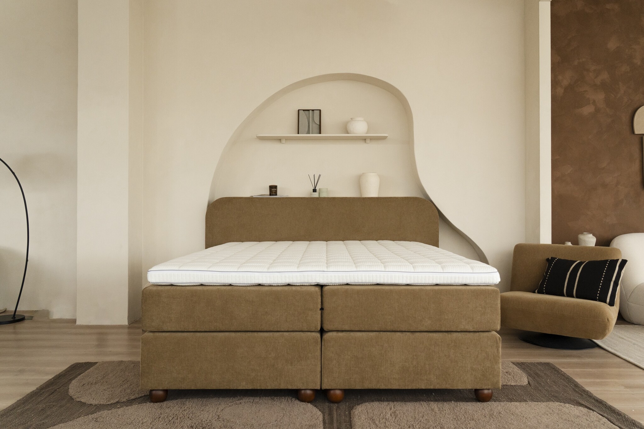 Boxspring Oase - Geveerde onderboxen