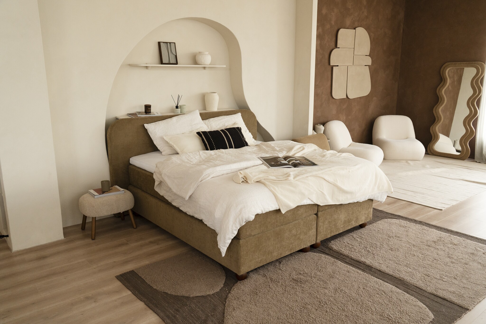 Boxspring Oase - Geveerde onderboxen