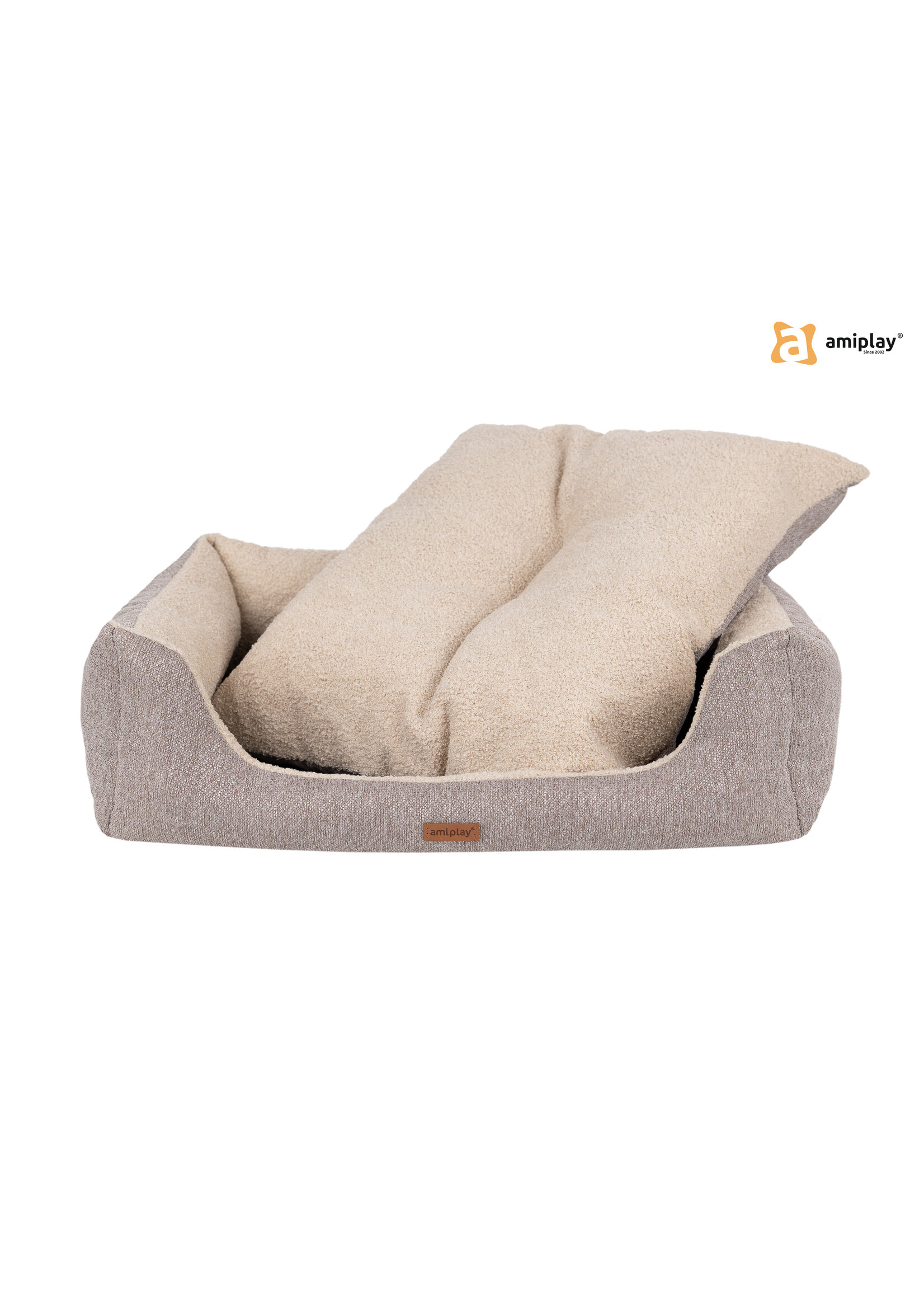 Amiplay Sofa ECO 4in1 Malmo beige maat M / 68x56x18cm