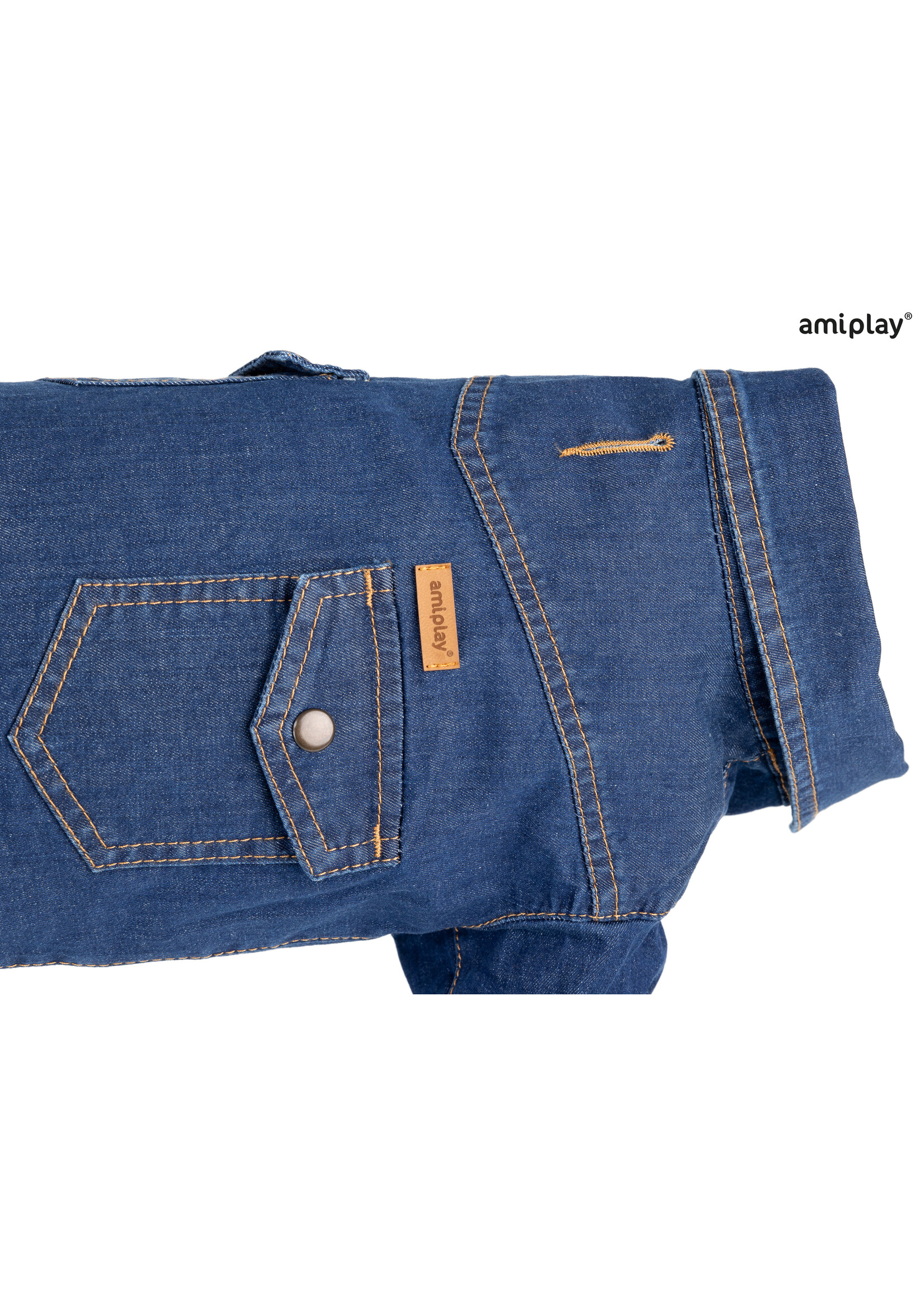 Amiplay Shirt Denim donker blauw 45 cm