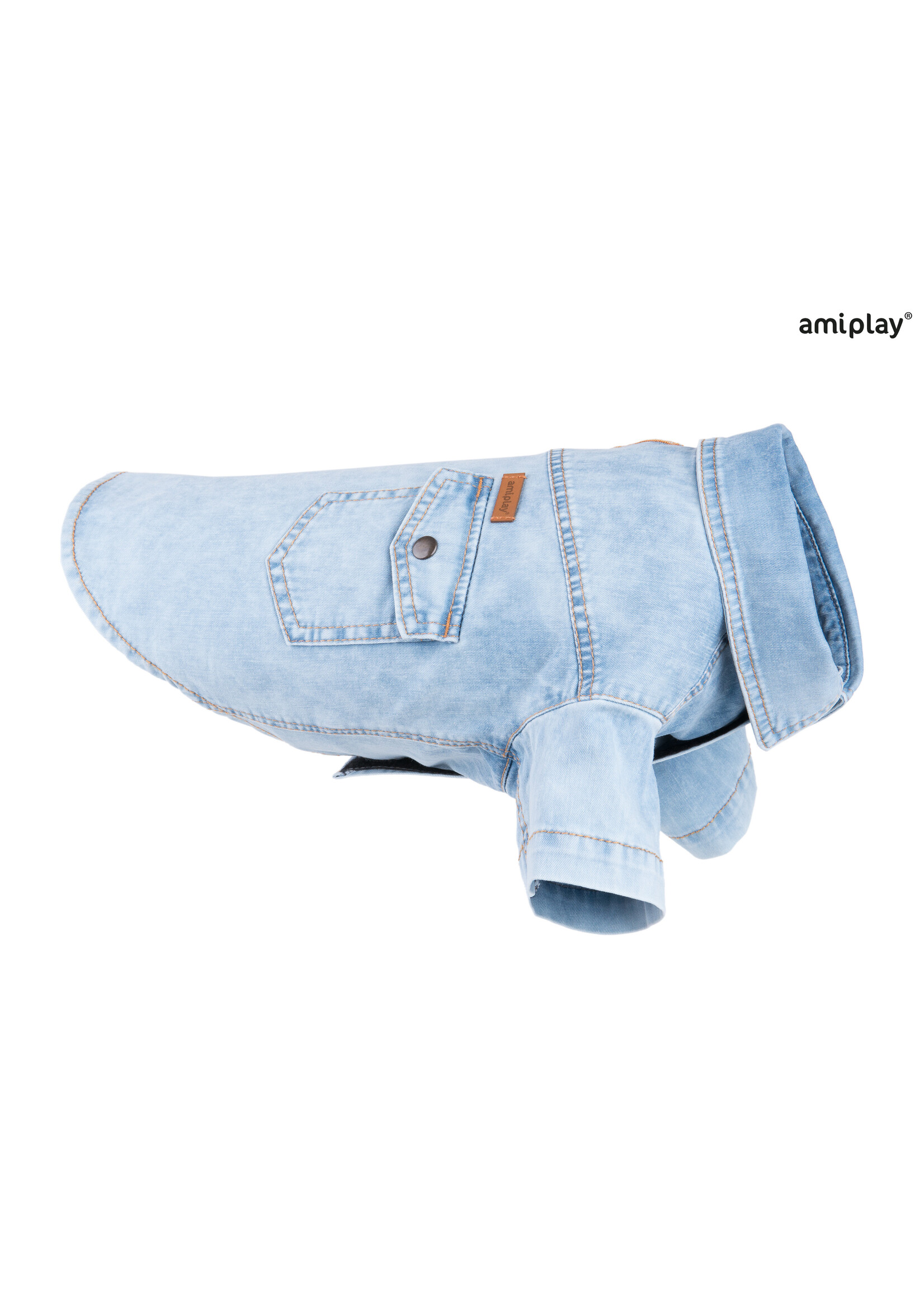 Amiplay Shirt Denim blauw 45 cm