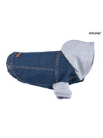 Amiplay Hoodie Denim donker blauw 40 cm