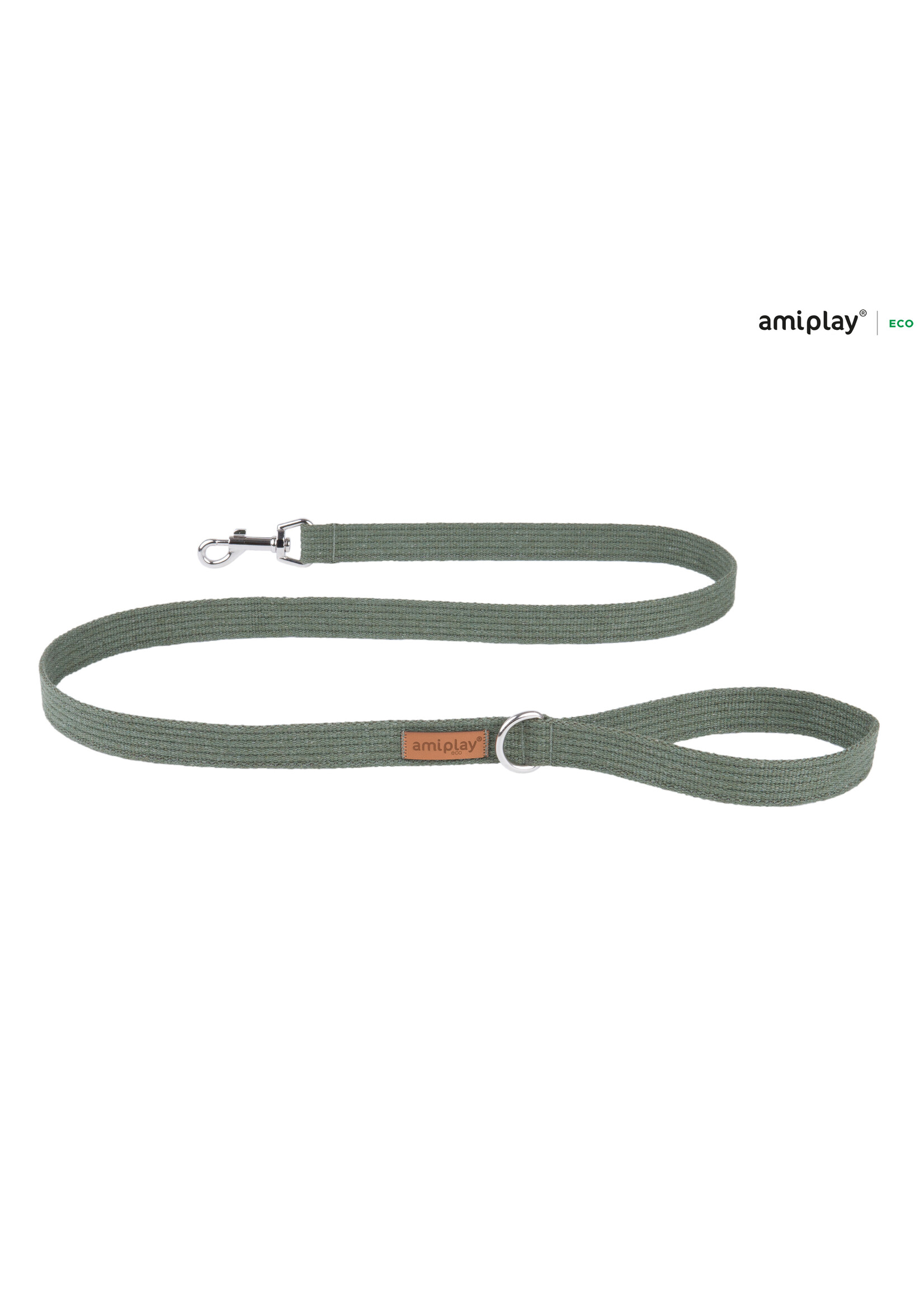 Amiplay Leiband Cotton khaki maat-L / 140x2,5cm