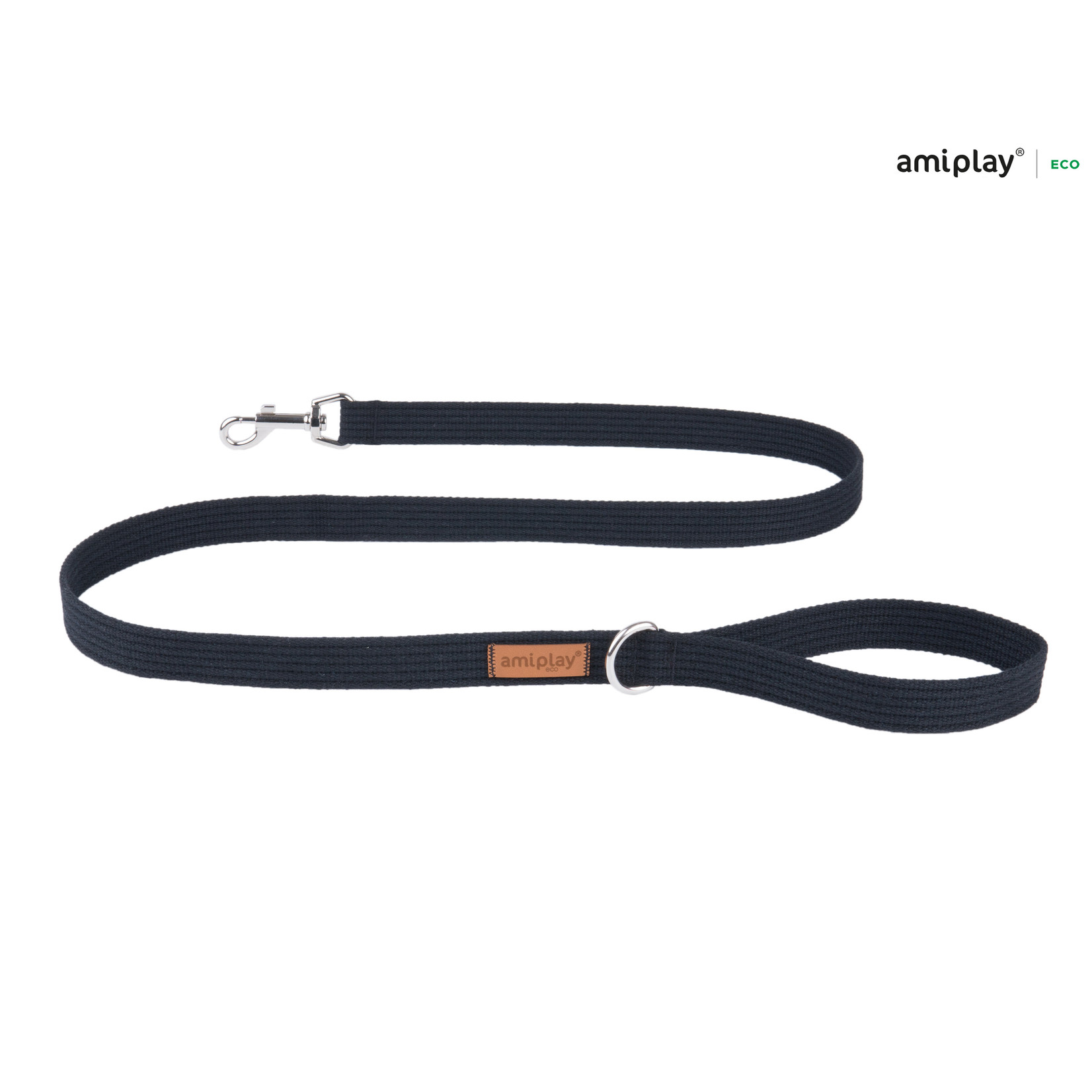 Amiplay Leiband Cotton zwart maat-S / 140x1,5cm