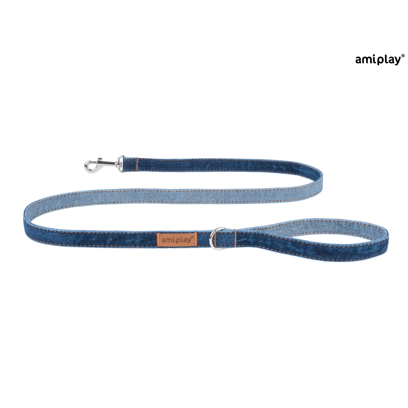 Amiplay Leiband Denim donker blauw  maat-M / 140x1,5cm