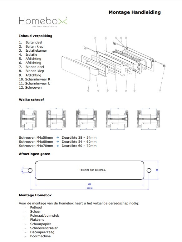 Homebox - montage handleiding