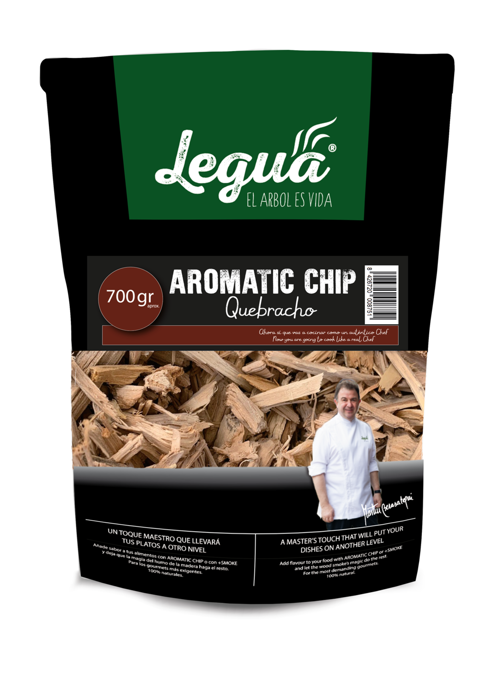 Legua Rooksnippers Quebracho zak a 700gram