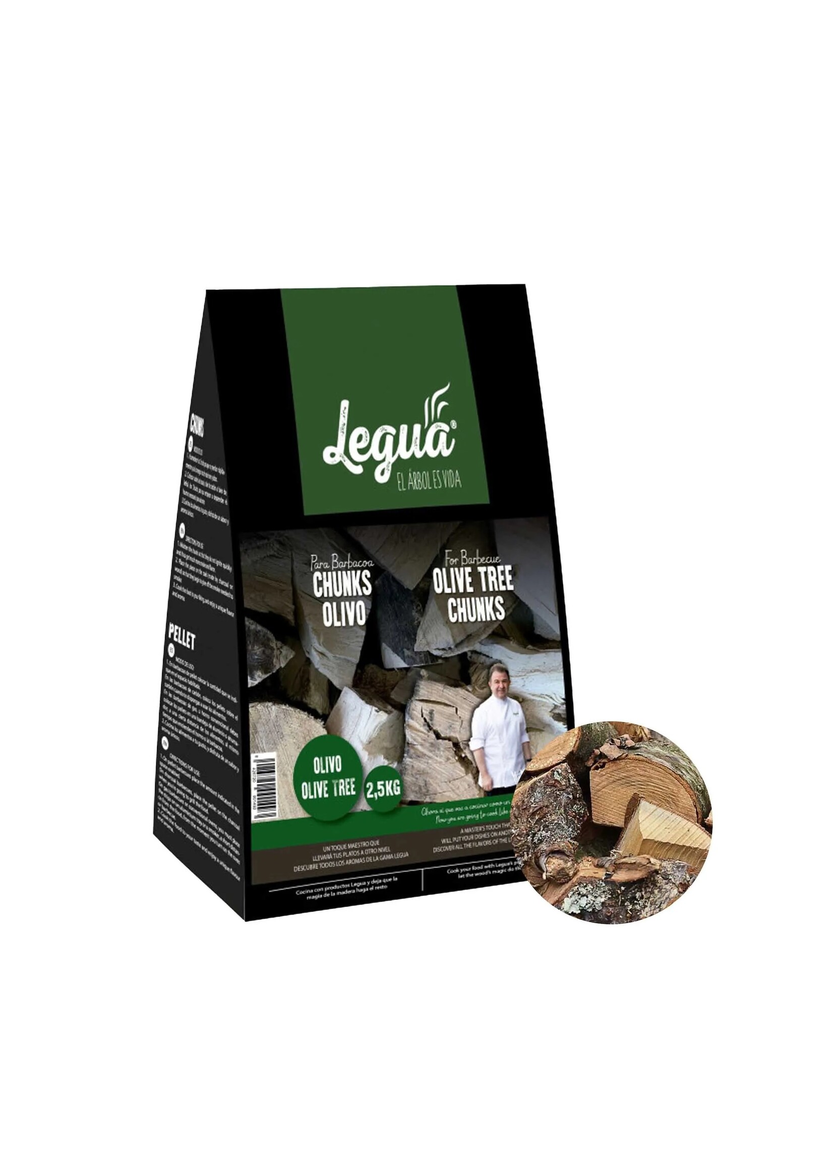 Legua Rookchunks Olijf zak a 2,5kg