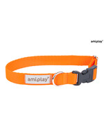 Amiplay Halsband verstelbaar Samba oranje maat-S