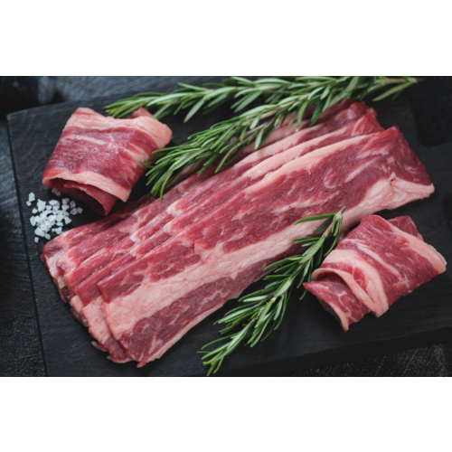 MIDAMAR Halal Hickory Smoked Breakfast Beef Bacon Midamar- 6.81 Kg Box | No MSG or Fillers Added MIDAMAR Halal Hickory Smoked Breakfast Beef Bacon Midamar- 6.81 Kg Box | No MSG or Fillers Added