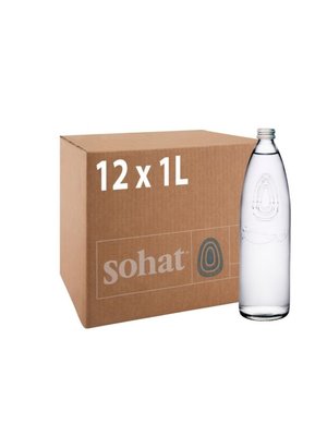 SOHAT Natural Mineral Water Glass-1 Case(12 Bottles * 1 Ltr) SOHAT Natural Mineral Water Glass-1 Case(12 Bottles * 1 Ltr)