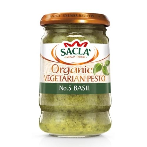 SACLA Organic Green Pesto 190 gms - 6 bottles (190 g each)