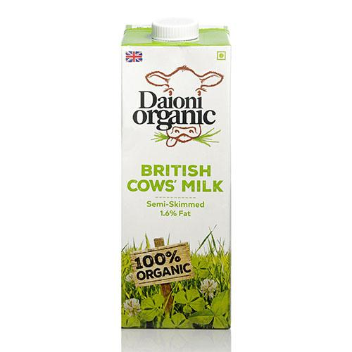 DAIONI ORGANIC Organic Semi-Skimmed UHT Milk 1 Ltr-1 Case(12 Pack x 1 Ltr.) DAIONI ORGANIC Organic Semi-Skimmed UHT Milk 1 Ltr-1 Case(12 Pack x 1 Ltr.)
