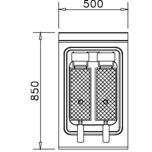 Ambach 8EF1/50 - Freestanding Electric Fryer, 15 L