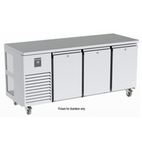 MCU 311-UTTT - 3 Solid Doors Undercounter Refrigerator with 3 Banks of 3 Drawers