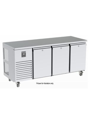 PRECISION MCU 311-UTTT - 3 Solid Doors Undercounter Refrigerator with 3 Banks of 3 Drawers