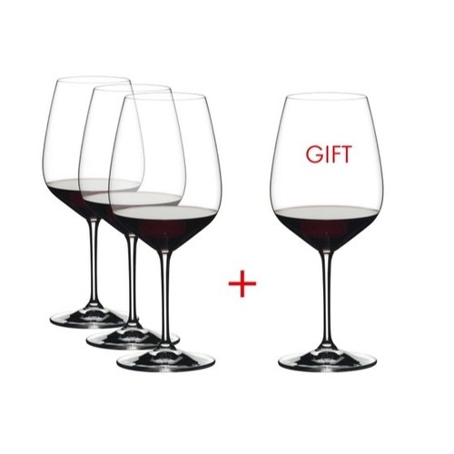 RIEDEL EXTREME CABERNET PAY 3 GET 4 - (box of 4)