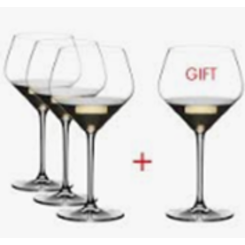 RIEDEL EXTREME OAKED CHARDONNAY PAY 3 GET 4 - (box of 4)