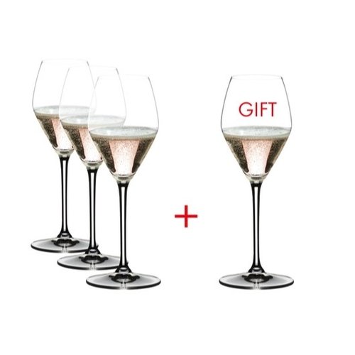 RIEDEL EXTREME ROSÉ/CHAMPAGNE PAY 3 GET 4 - (Box of 4)