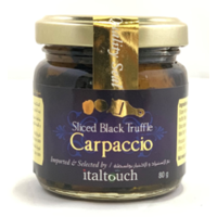 Carpaccio of 75% Black Summer Truffle Shaving in Extra Virgin Olive Oil 80 Grams