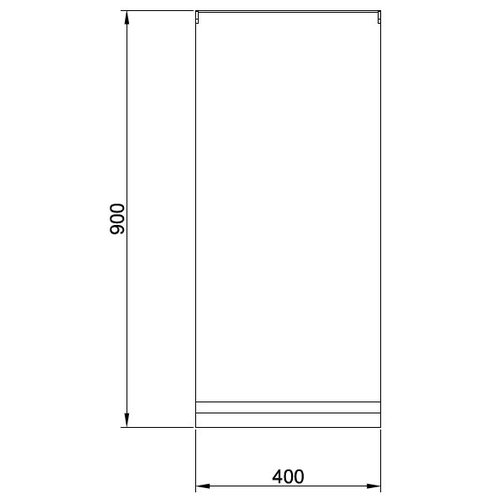 BERTOS SN9-4M - Single Plain Top with Cabinet