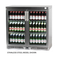 V90-Undercounter Double Door Bottle Cooler Black