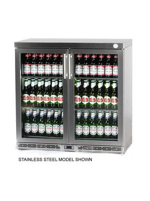 V90-Undercounter Double Door Bottle Cooler Black V90-Undercounter Double Door Bottle Cooler Black