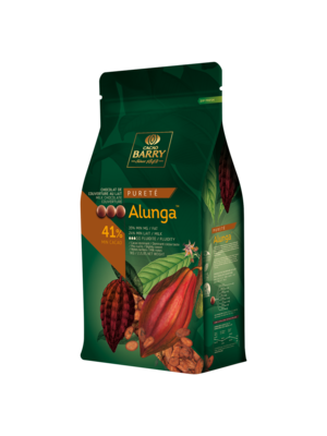 CACAO BARRY Milk Chocolate 41%, ALUNGA - 5kg Coins (France)