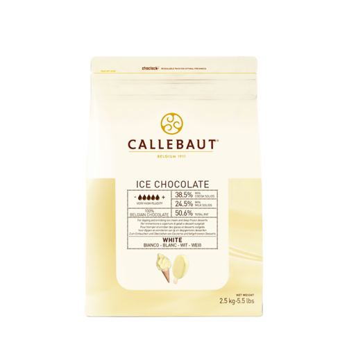 CALLEBAUT  White Chocolate 28%, ICE - 2.5kg Coins (Belgium)