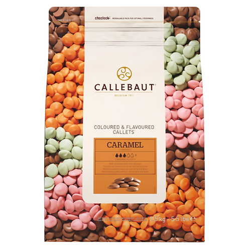 CALLEBAUT Speciality Chocolate 31.1%, CARAMEL - 2.5kg Coins (Belgium) CALLEBAUT Speciality Chocolate 31.1%, CARAMEL - 2.5kg Coins (Belgium)