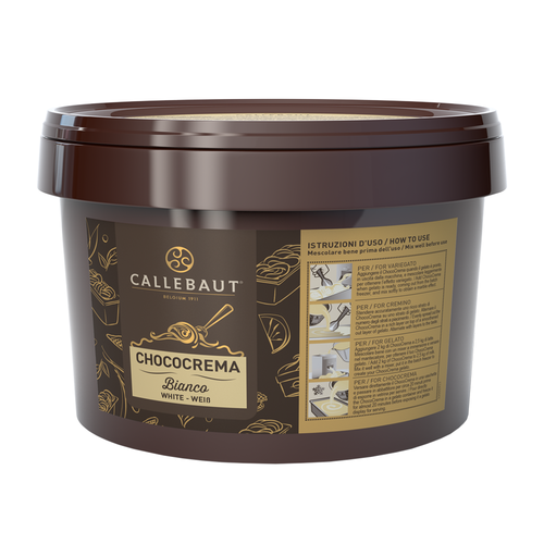 CALLEBAUT Sauce-Like Rich Cream CHOCOCREMA BIANCO 5% White Chocolate - 3kg Bucket (Belgium) CALLEBAUT Sauce-Like Rich Cream CHOCOCREMA BIANCO 5% White Chocolate - 3kg Bucket (Belgium)