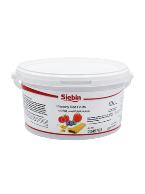 SIEBIN Crunchy Filling RED FRUITS - 3kg Bucket (Germany)