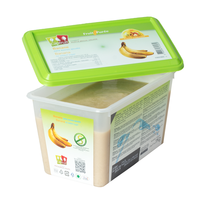 Frozen Fruit Puree BANANA no added sugar - 1kg Tub (France)