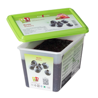 Frozen Fruit Puree BLUEBERRY no added sugar - 1kg Tub (France)