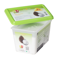 Frozen Fruit Puree COCONUT 10% added sugar - 1kg Tub (France)