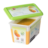 Frozen Fruit Puree MANGO ALPHONSO no added sugar - 1kg Tub (France)