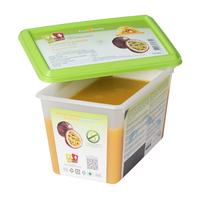 Frozen Fruit Puree PASSION FRUIT no added sugar - 1kg Tub (France)