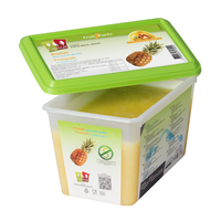 Frozen Fruit Puree PINEAPPLE no added sugar - 1kg Tub (France)