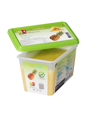 CAPFRUIT Frozen Fruit Puree PINEAPPLE no added sugar - 1kg Tub (France)