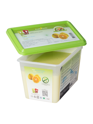 CAPFRUIT Frozen Fruit Puree YUZU no added sugar - 1kg Tub (France)