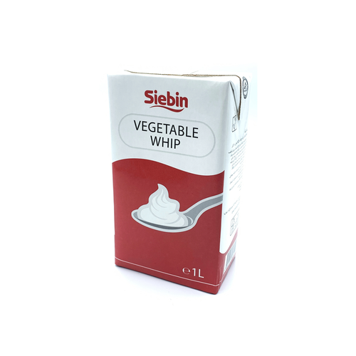 SIEBIN UHT Vegetable Cream NON-DAIRY WHIPPING CREAM - 1L Box (EU) SIEBIN UHT Vegetable Cream NON-DAIRY WHIPPING CREAM - 1L Box (EU)