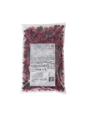 CAPFRUIT Individually Quick Frozen (IQF) mixed berries Fruit RED FRUITS - 1kg Bag (France)