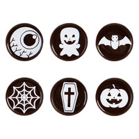 Halloween Assorted Plate Round Dark Chocolate 150 Pieces