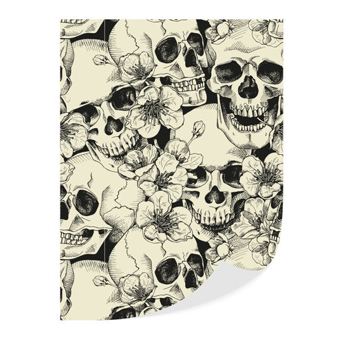 LEMAN  Halloween Transfer Skull 35X25 cm