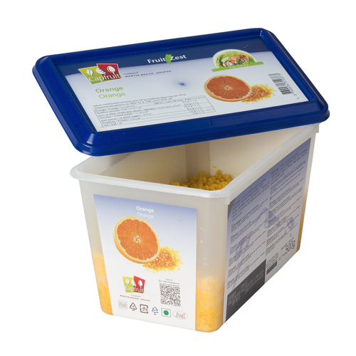 Frozen Fruit'Zest ORANGE - 500gr Tub (France) Frozen Fruit'Zest ORANGE - 500gr Tub (France)