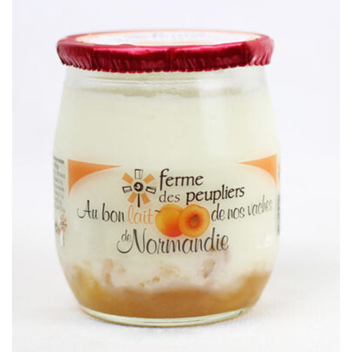 FERME DES PEUPLIERS Yoghurt Apricot 125g x 12 (France)